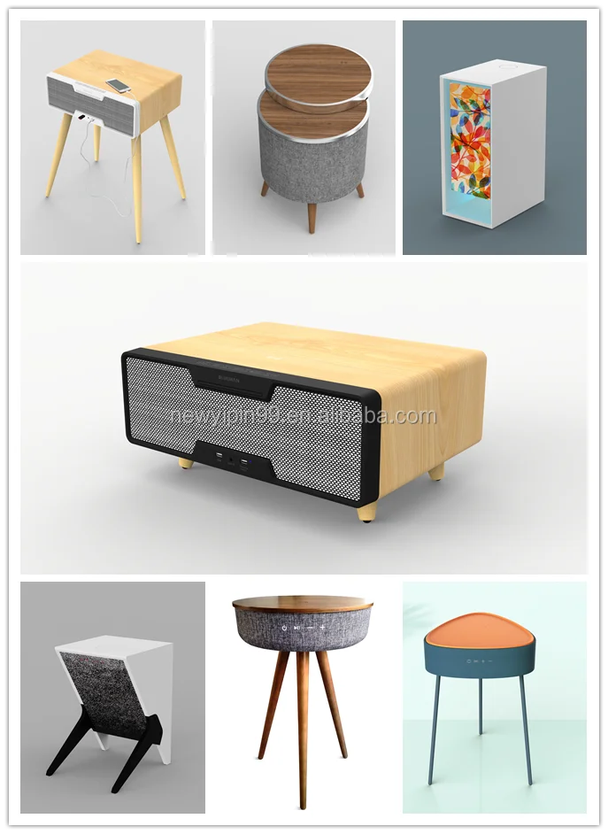 Popular Table speaker 2.0 bluetooth desktop speaker multifunction desktop speaker With Wireless Charger For Mobile Phone - ANKUX.COM