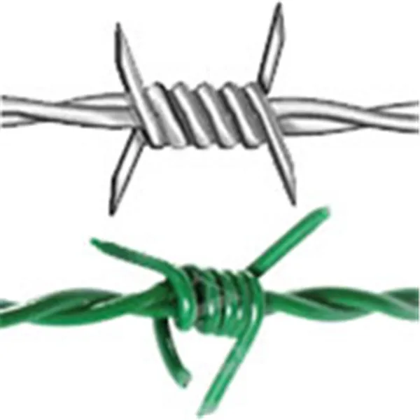 
hot dipped galvanized and PVC coated Barbed wire  (60439056138)