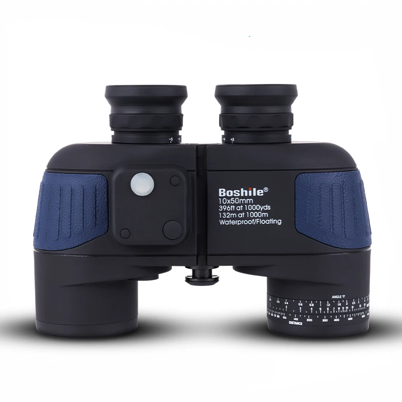 

Boshile Blue 10X50 Binocular Rangefinder Waterproof Hunting Watch Binoculars with compass