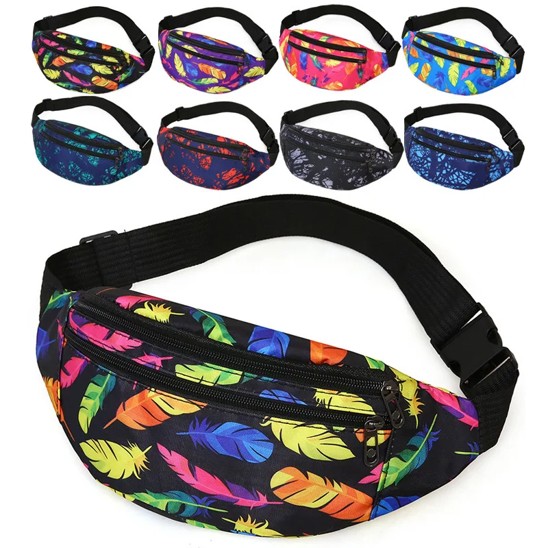 

Pink fanny pack women fashion run sport waist bag waterproof phone storage purse holographic belt bag bum, Color1/2/3/4