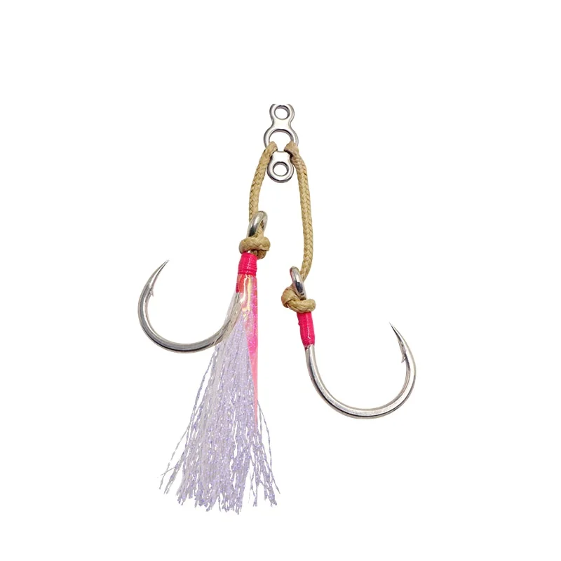 

Hot Sale JK Fishing PAST-L Series Power Single Assist Hook Set High Carbon Steel Sea Fishing Hooks