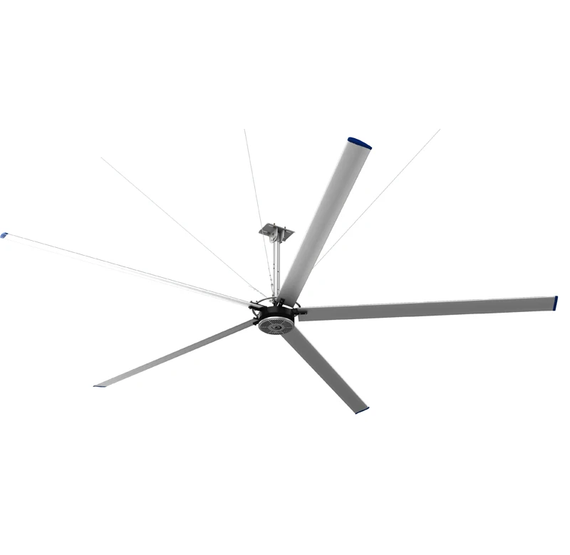 

BIG CHANCE FAN HVLS Type 8 Alloy Blades Big Ceiling Fans for Gym, Silver