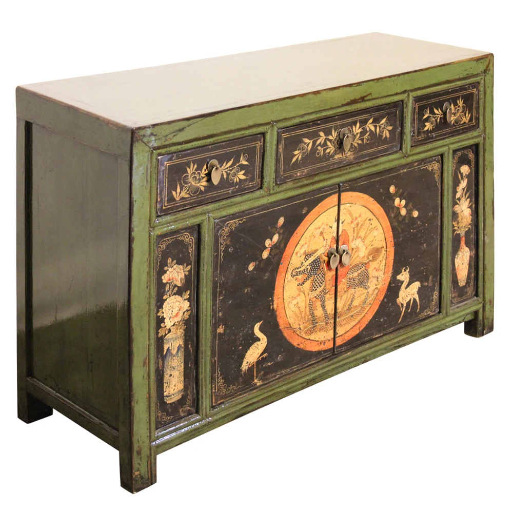 
antiken schrank aus massivholz industrial wooden desk vintage tv table for living room bar cabinet home storage cabinet 