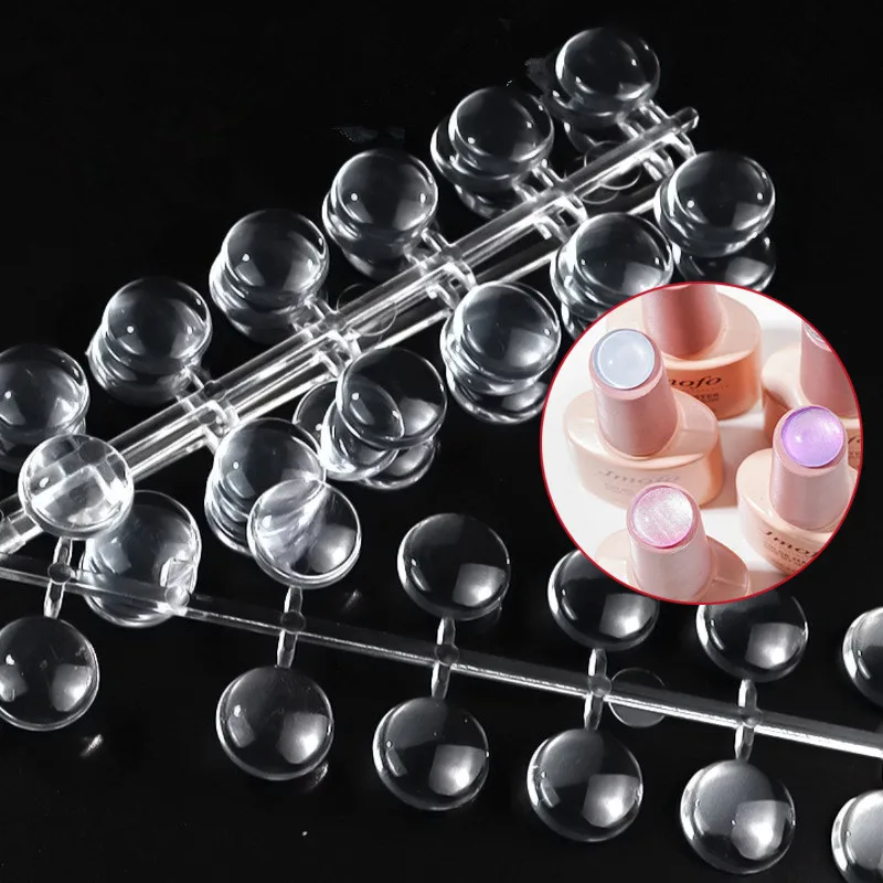 120Pcs/bag Small-Dot Color Chart for Round False Nail Tips Flat Back Display Double Sided Sticker Product Type Nail Supplies