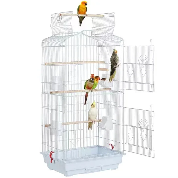 

Amazon Best Cage for Parrots Lovebird Cockatiel Parakeets 59.8 Inch Cage with Play Top and Stand Metal Bird Cage
