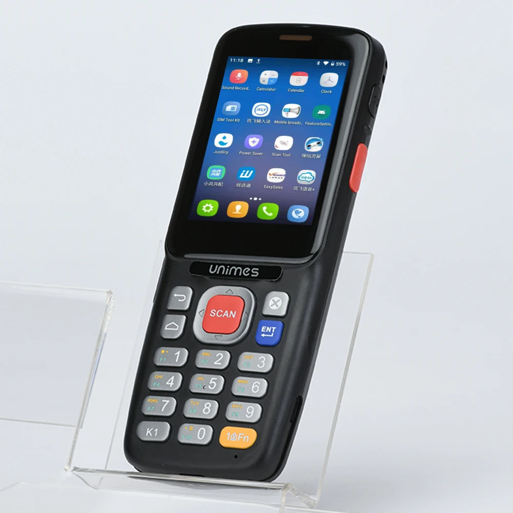 

Unimes U52 Mobile computer for Android 10 with barcode scanner,3G/4G,NFC, Balck