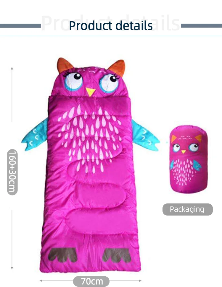 Light Weight Portable Cartoon Animal Sleeping Bag For Children Kids ...