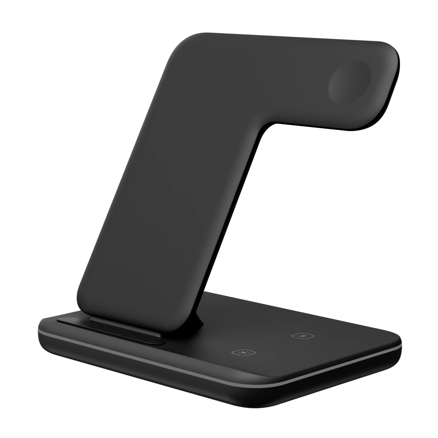 

Wholesale 3 in 1 15w phone holder QI fast wireless charger touch blue light for phone earphone watch Dock Station