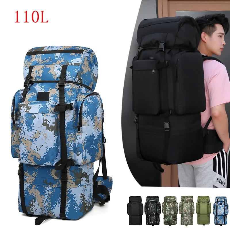 

110L Large Capacity Travel Bag hunting Waterproof military tactical backpack hot selling ailu army bag