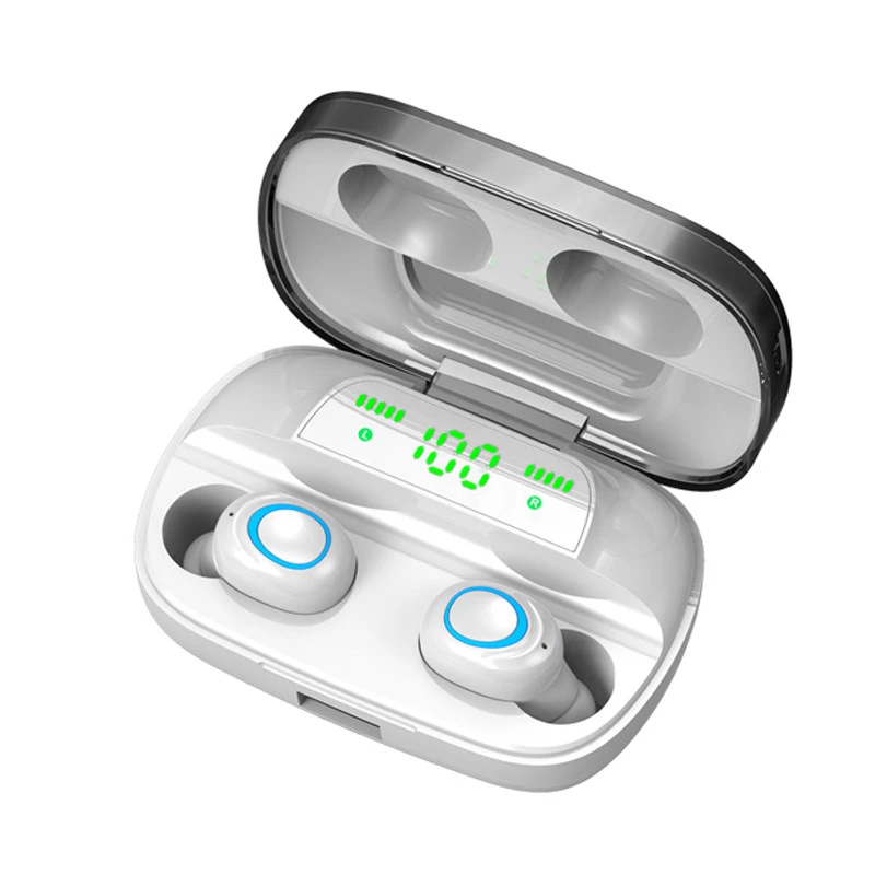 

3500mah Power 8d Tws 5.0 Earphone Touch Control Wireless Earphones Stereo Bass Headphone Led Digital Display Earbuds Tws