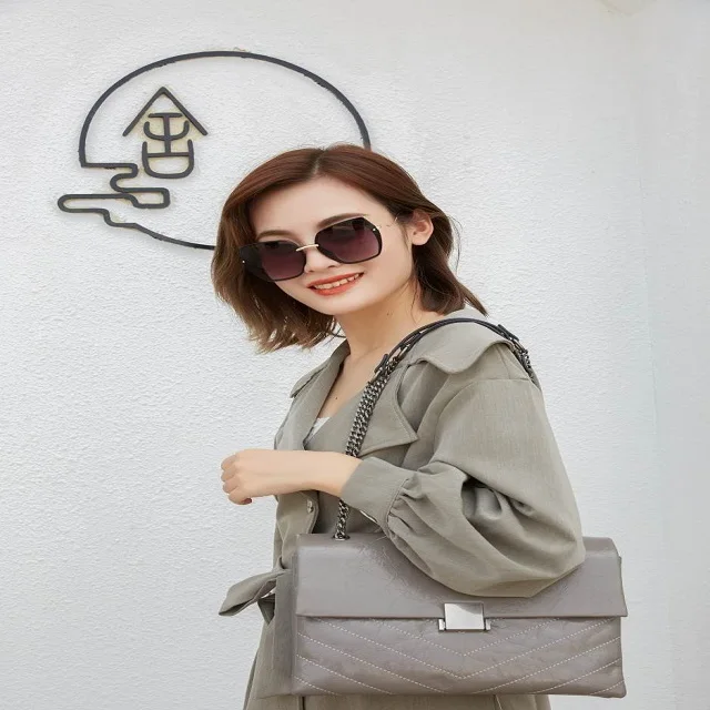 

New Trend Chinese takeout shoulderbag clear purses for women 2020 handbag luxury genuine leather handbag with chain