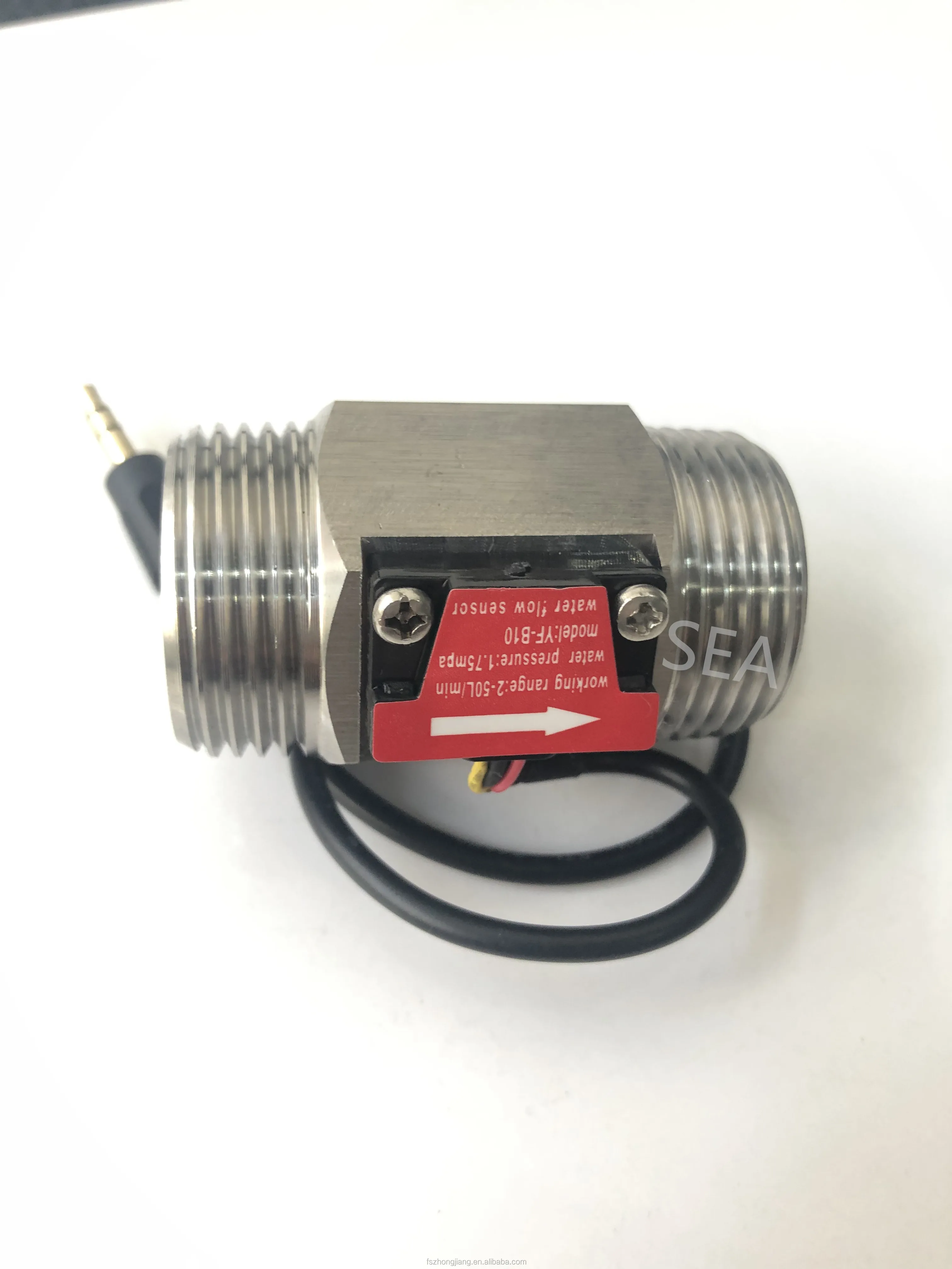 Sea Stainless Steel Water Flow Sensor Meter Tube Impeller Type Yfb10s