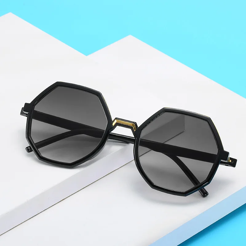 

SKYWAY Vintage Octagon Polygon Sunglasses China Factory Wholesale Women Men Fashion Black Sun Glasses