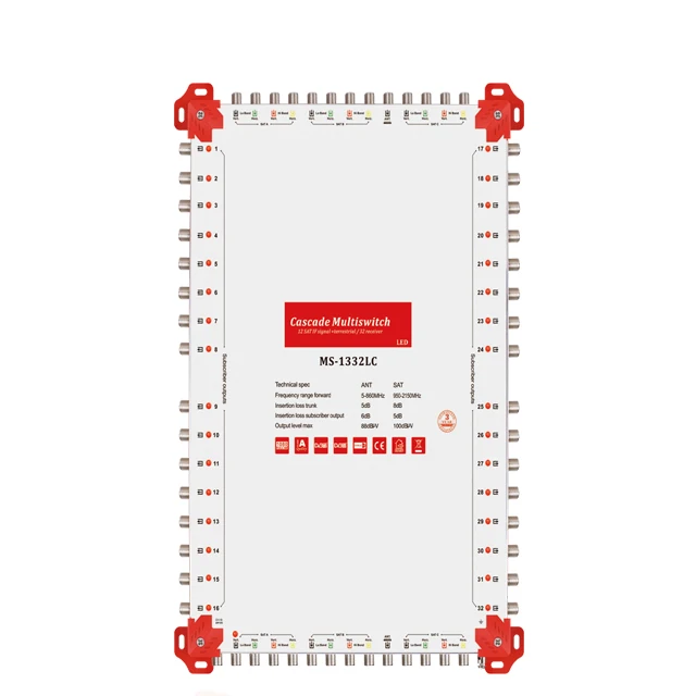 

13 in 32 out satellite multiswitch cascadable diseqc multisiwtch