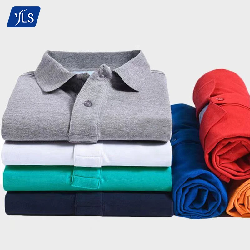 

YLS 180GSM Custom T Shirt Polo For Men Design Your Own Golf Jersey Personalized Embroidery Bulk Polo Shirts Blank Tee