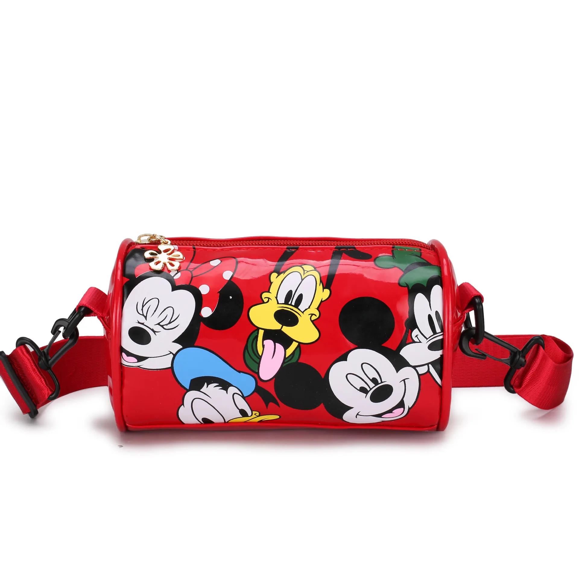 

2021 Mickey Mouse Girl Crossbody Shoulder Bag Cartoon Mickey Printed Bag Cute Mini Coin Purse Small Round Satchel Handbags, Customized color