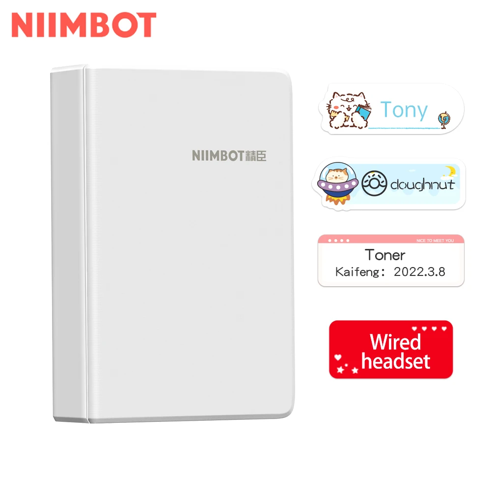 

Niimbot B18 Handheld Digital Wireless Small Pocket Label Maker Barcode Portable Mini Label Thermal Printers For Label Printing
