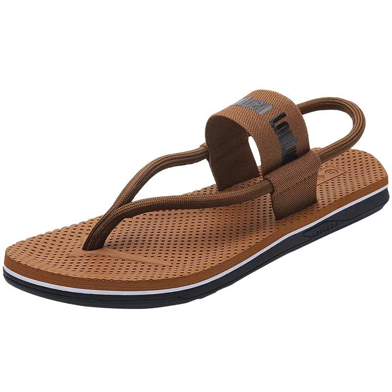 

Flip-flops men's summer sandals seaside outdoor slippers male slippers trendy flip-flops large size 45 size slippers men