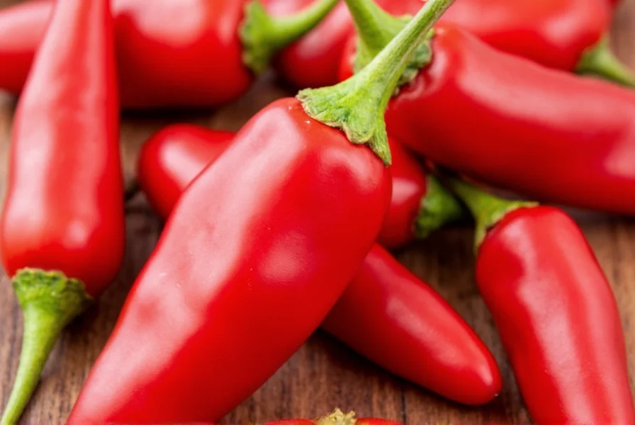 Close-up of cayenne pepper flakes showing vibrant red color and texture