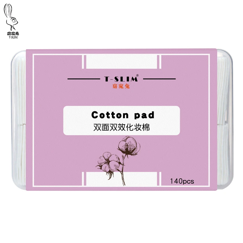 

Make up cotton soft and comfortable disposable makeup remover more hygienic Plastic boxed cotton pads, White