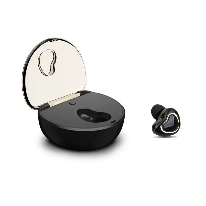 

Single Mini Fine Earphone Charging Bin Heart Shaped Headphones In-ear Wireless Earphones