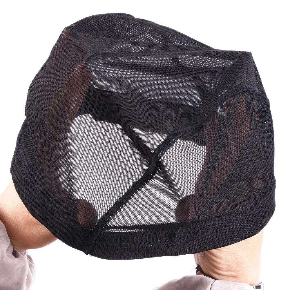 

black adjust stretch mesh dome wigcap for wig, white fish net spandex mesh wigcap, Different colors for your choice