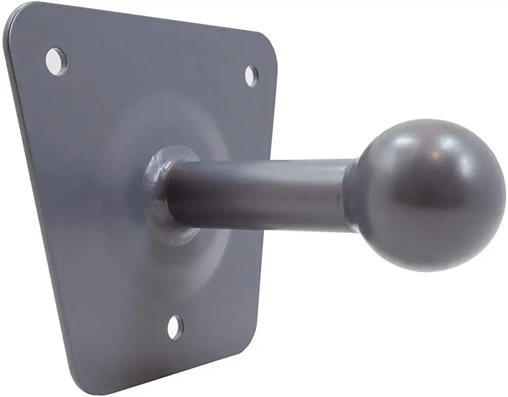 

Wall mount for bicycle rear carrier rack/ trailer Long version, Grey,black