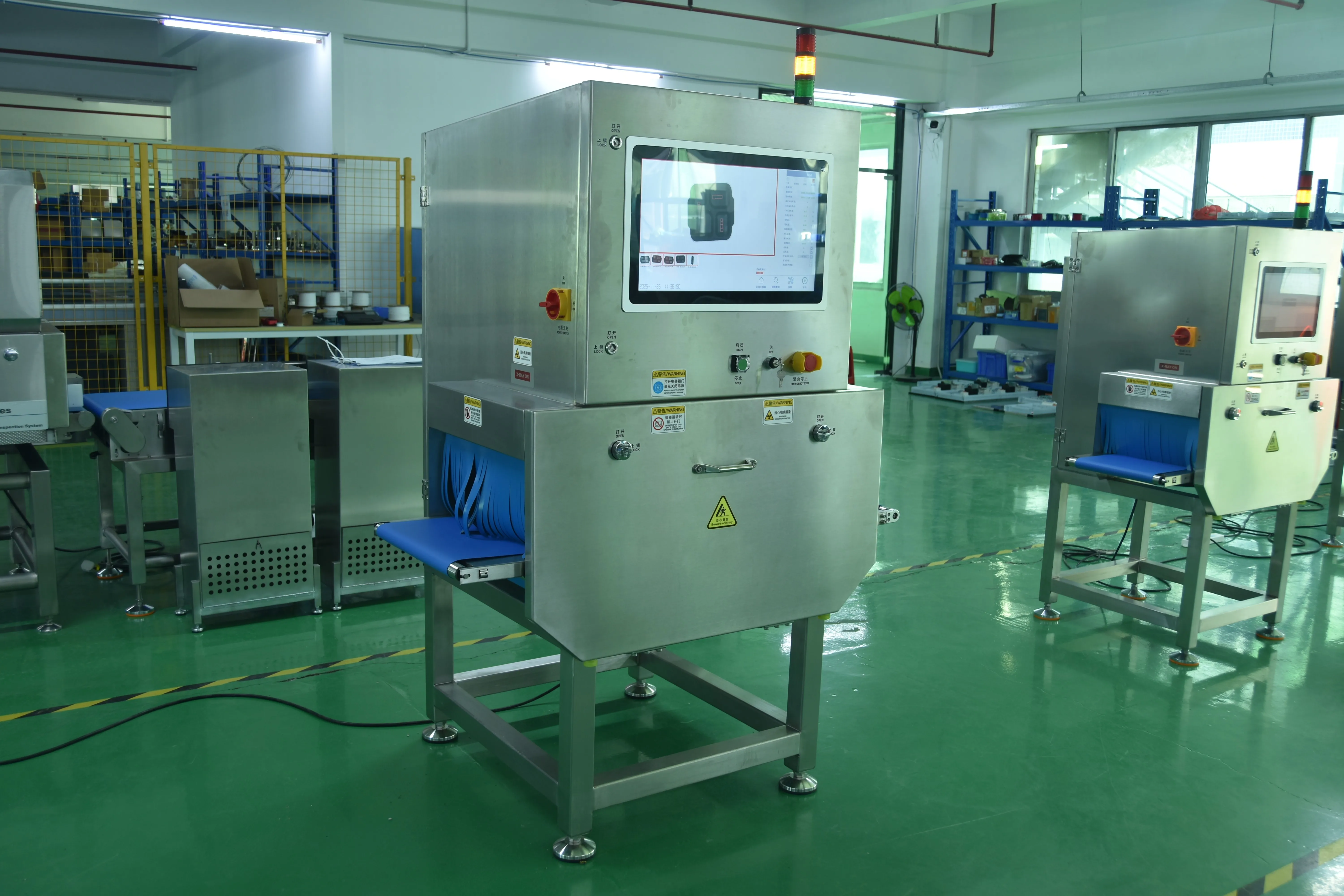 CQ-YW800 X-ray inspection machine on the production floor