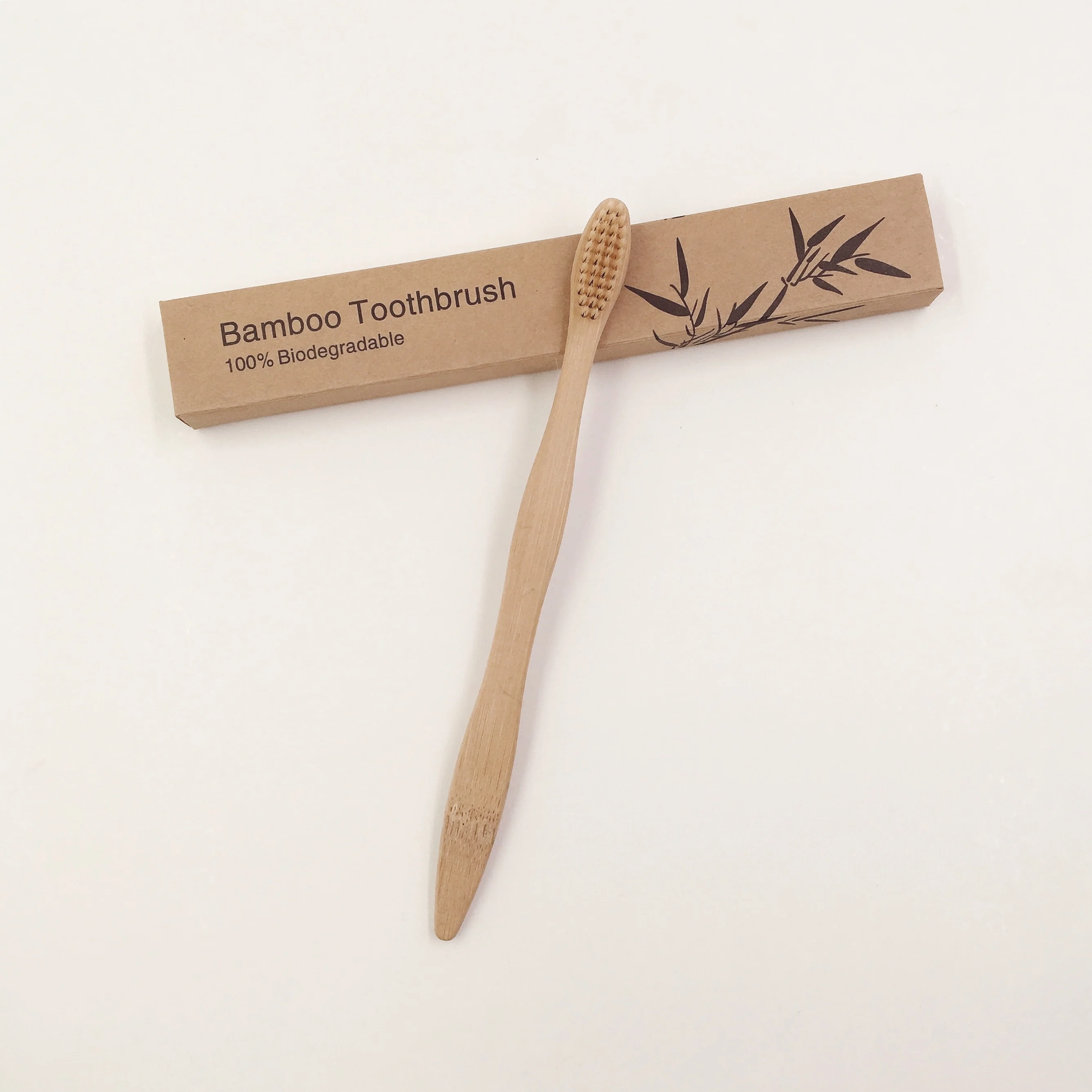 Kids Adult Eco Friendly Custom Organic Bamboo Charcoal Toothbrush