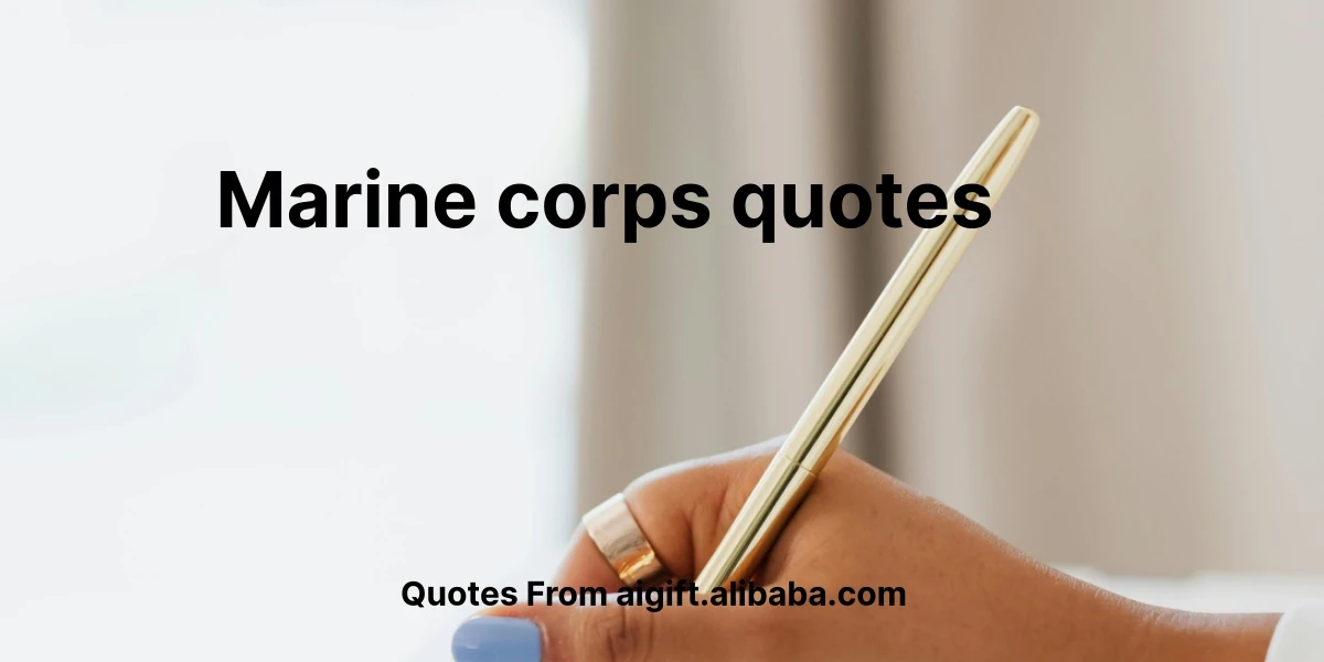 marine corps quotes