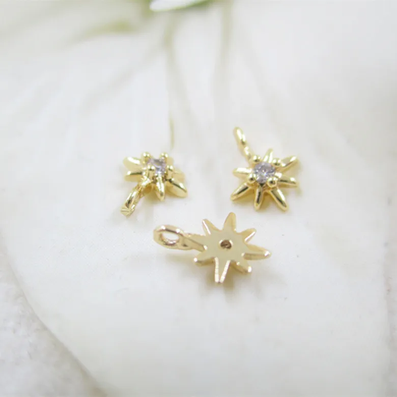 

NANA high quality fashion 24k gold filled 5x7mm star pendant and charm for jewelry