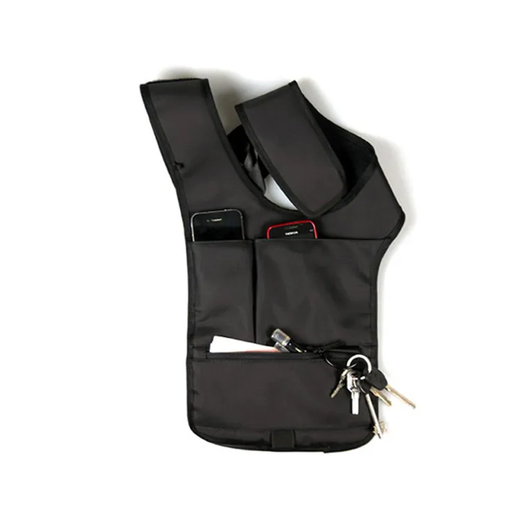 

Tactical Men Security Messenger Burglar Phone Pouch Underarm Shoulder Holster Strap Bag for Outdoor Camping