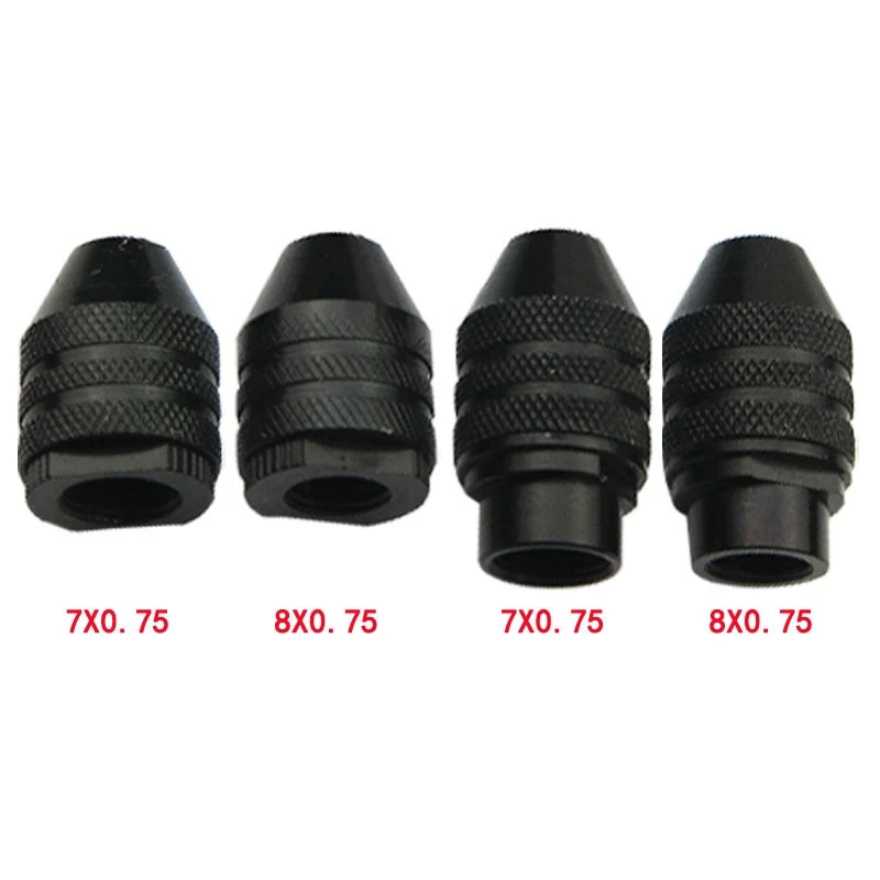 3Jaw Keyless Drill Bits Chuck Universal Quick Change Bit Adapter Converter 0.5-3.2mm