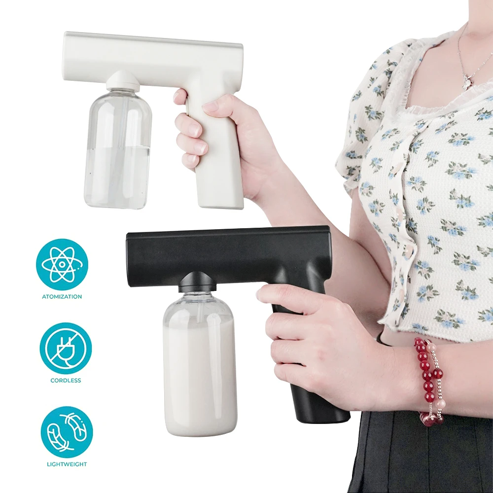 

new design blue light wireless atomizer k5 spray nano gun machine