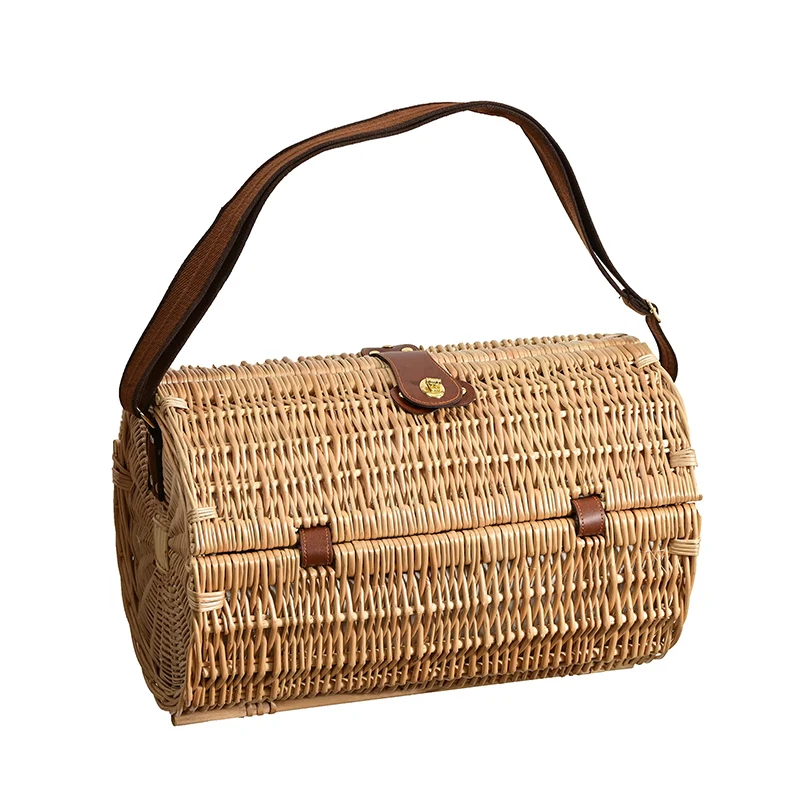 

Outdoor hand woven storage basket factory direct sales can be customized spot products, Natural color