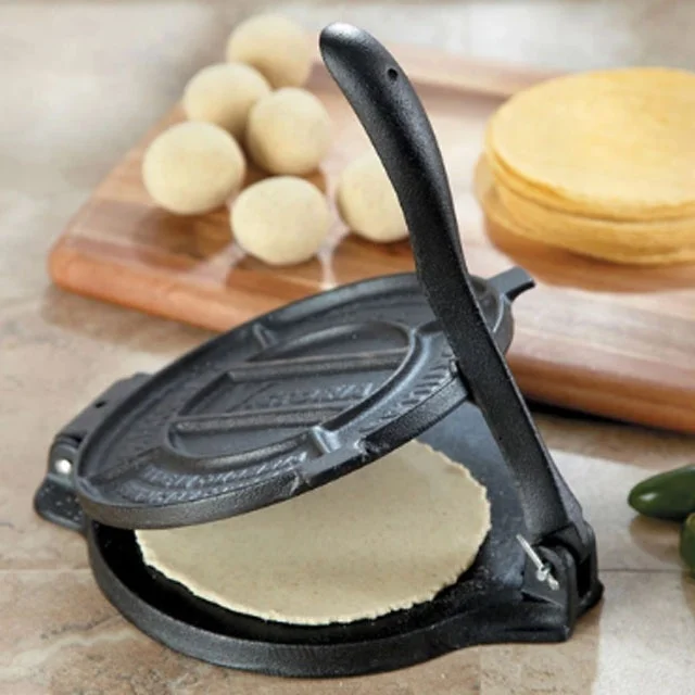 

European Cookware Sets Cast Iron Handle Tortilla Press Machine Flour Corn Flatbread Pita Press