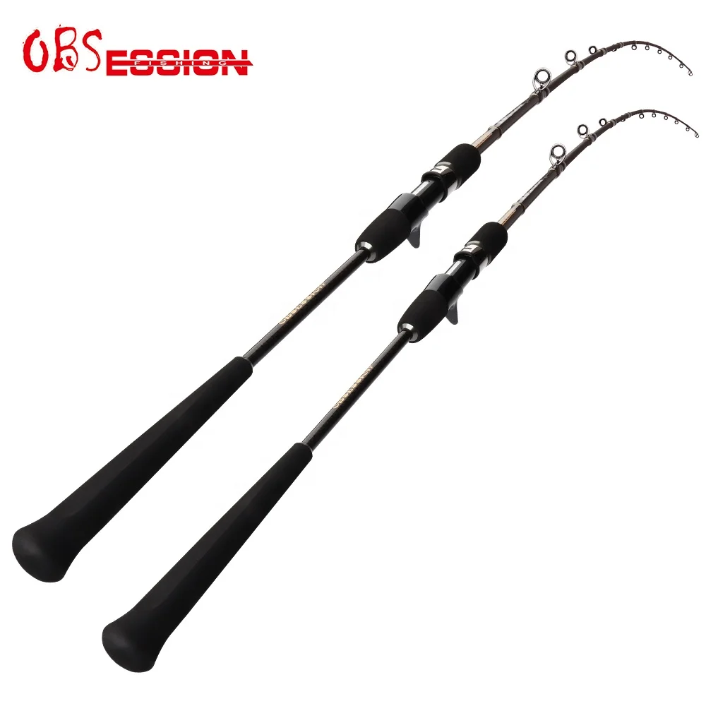 OBSESSION 1.98m Japan Fuji Guides Slow Pitch Fishing Rod Jig 120g 180g 250g 350g Slow Fall Jigging Fishing Rods