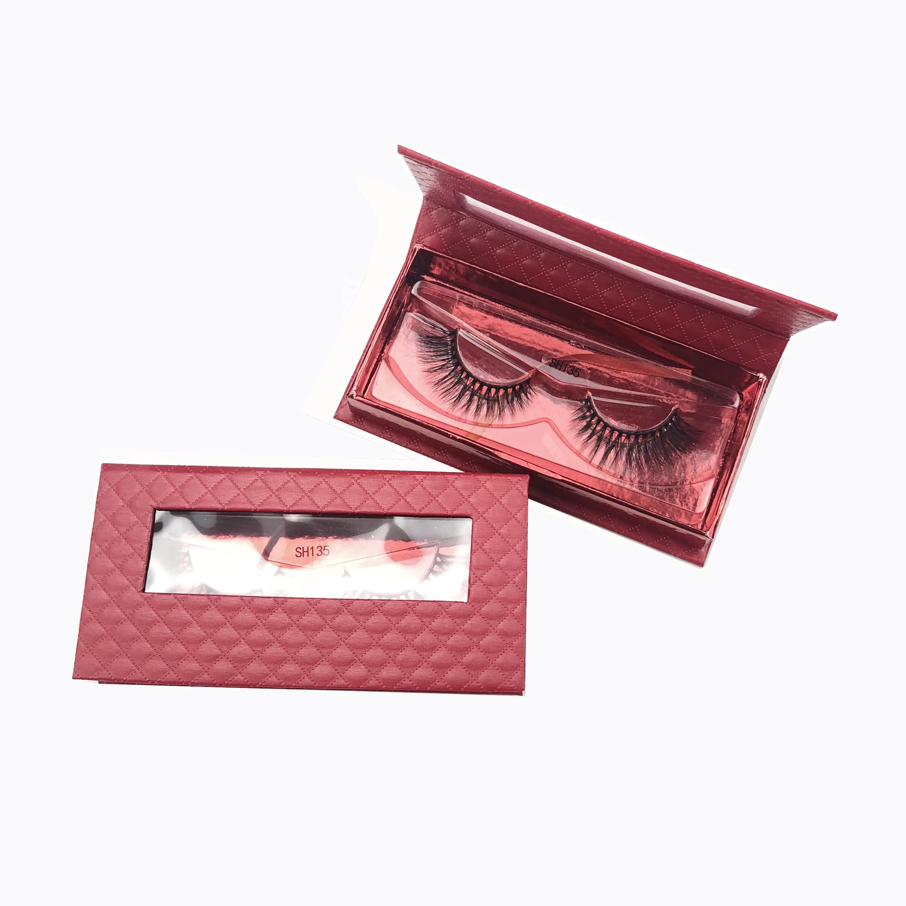 

Magnetic eyelashes with 5 magnets high quality magnetic eyelashes wholesale magnetic mink eyelashes 3d, Black