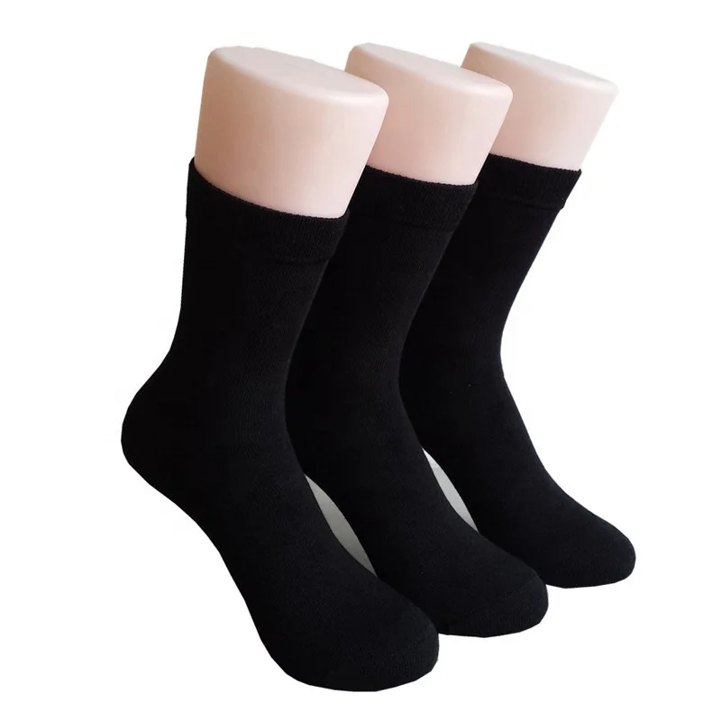 

Sbamy Black Crew Basketball Female Socks WS381 Comfortable Women Spandex / Bamboo Fiber