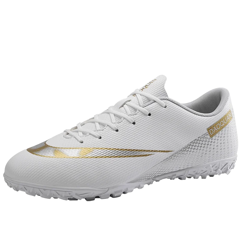 

New styles 2021 high quality cheap indoor school training men soccer shoes football low cut spikes 32-47# plus sizes