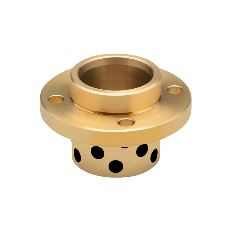 

OFR11 Oil Free Bushing Brass Alloy Flanged with Pilot MPIZ16-40 Partial Flange Guided Graphite Copper Sleeve Oilless Bushing