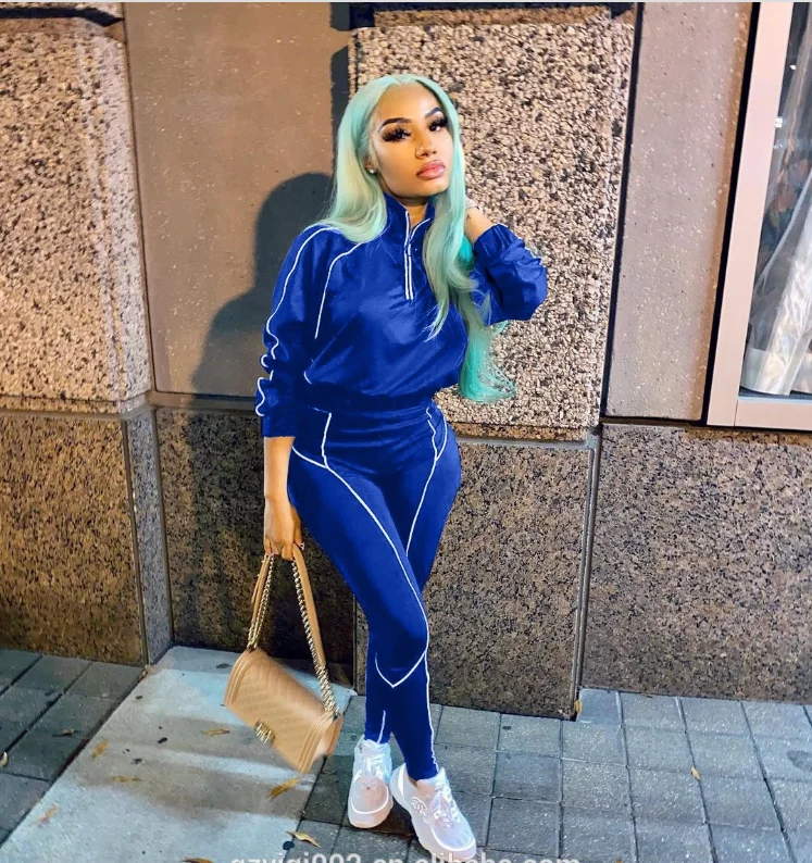 

Two Piece Jogger Pants Wholesale Clothes 2021 Spring two pieces Women Set Clothing -PT casual dress, Customized color