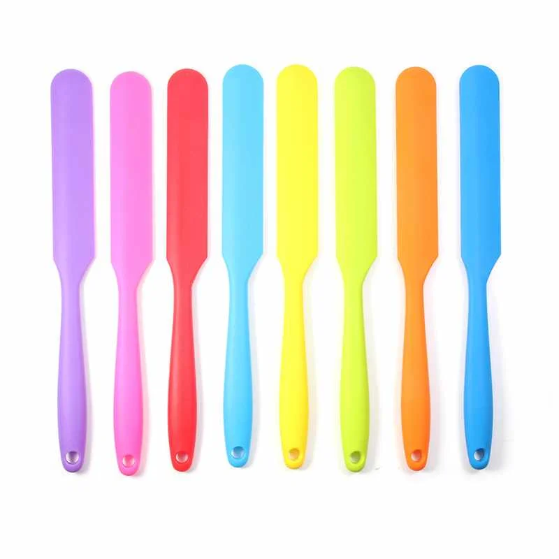 

Silicone Spatula Heat-Resistant Flexible Non-Stick Slim Spatula Best for Jars Blender