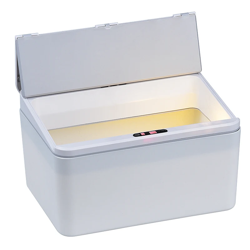 

desktop storage bucket intelligent induction trash bin rubbish automatic trash cans electric dustbin smart storage box office