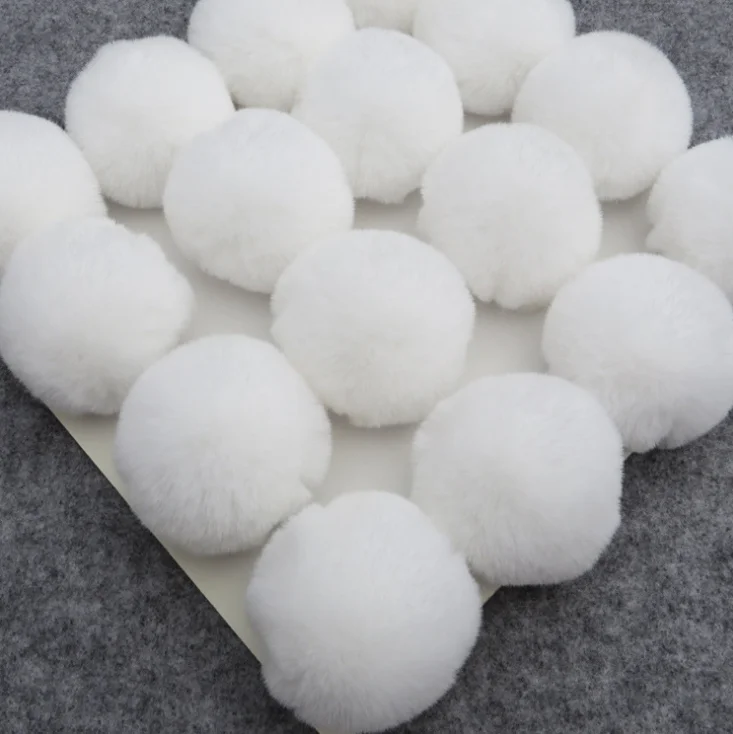 
Wholesale 8 cm rabbit ball handmade cute pompon clothing accessories accessories 