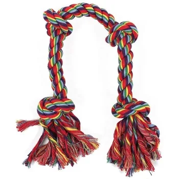 

Pet Supplies Pet Dog Puppy Cotton Chew Knot Toy Durable Braided Bone Rope For Dog
