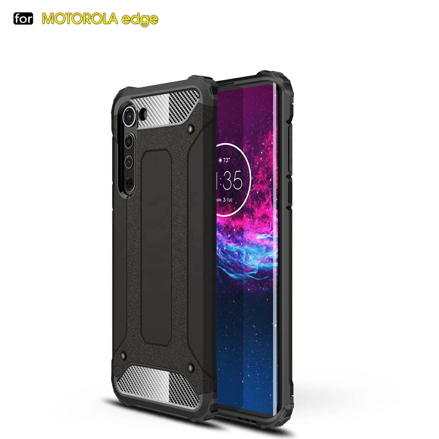 

New Arrival TPU PC Mobile Back Cover Shockproof Cell Phone Case For Motorola edge, Multi-color, can be customized