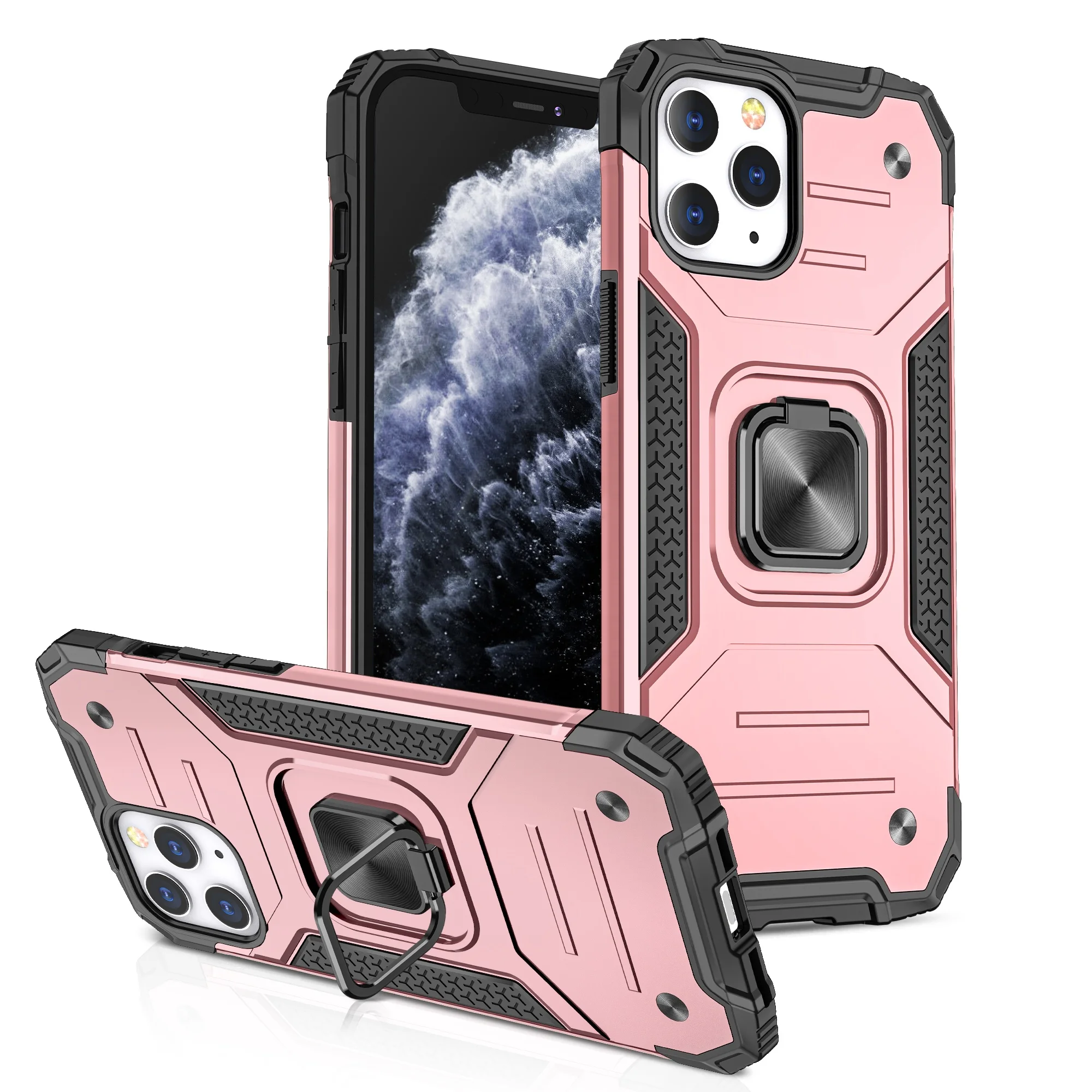 

2 In 1 Top Selling Cellphone Case For Iphone 11 Tpu Pc Hybrid Phone 12 Pro, 7 colors
