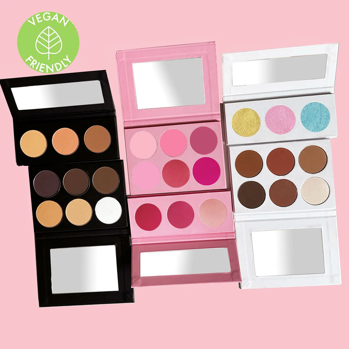 Cosmetic Professional Blush Palette Private Label Cruelty Free Luxury Vegan Pigment Pink Make up Palette