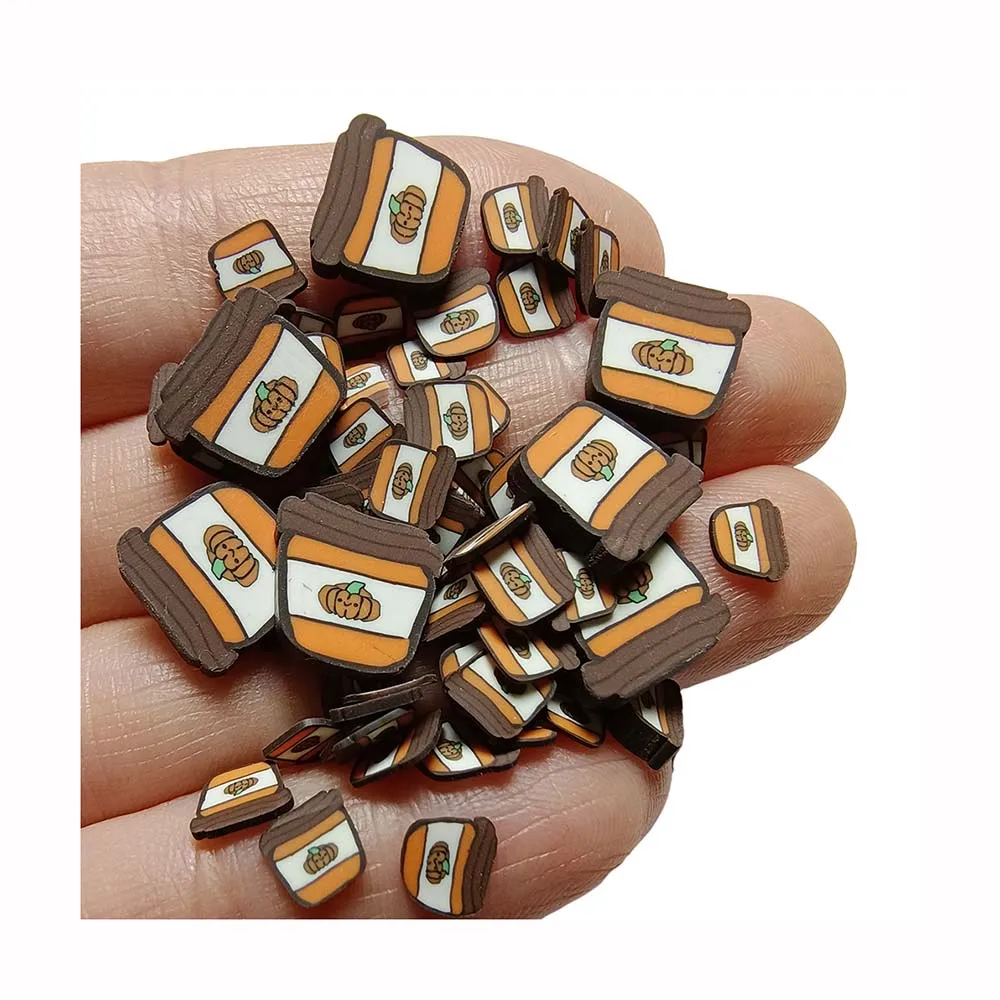 

Mixed Coffee Cup Leaf With Long Cut Slices Polymer Clay Sprinkles For DIY Craft Slime Nail Art Decoration Accessories